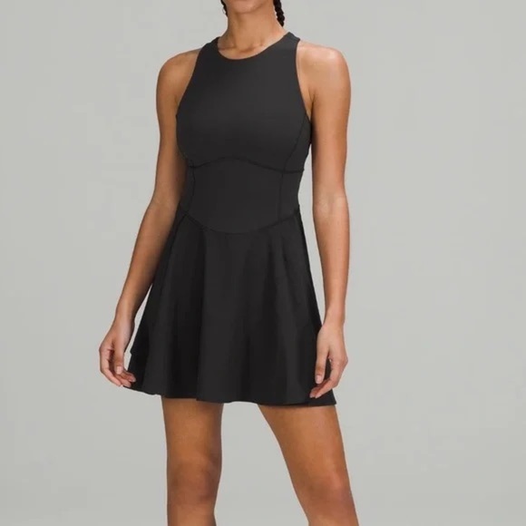 lululemon athletica Dresses & Skirts - lululemon athletica Black Athletic Fit-and-Flare Dress